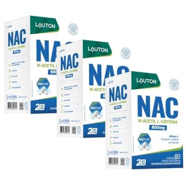 Imagem de KIT 3X NAC (N-Acetil L-Cisteína) 60 cápsulas - Lauton