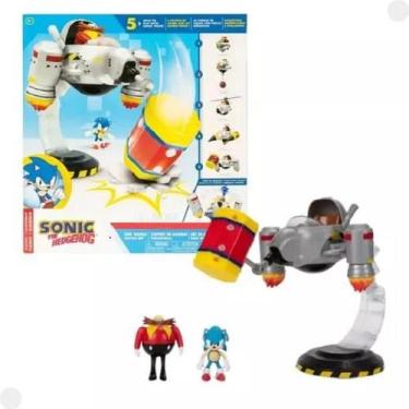 Imagem de Sonic The Hedgehog Playset Batalha Eggman Mobile C/ Bonecos Sonic e Dr