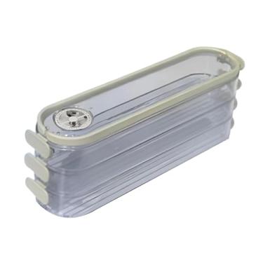 Imagem de IEUDNS Caixa de boletim de contêiner de alimentos com alça Caixa de preservação de alimentos 3 Camadas para pães cozidos no vapor Macarrão cozinha