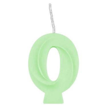 Imagem de Vela de Aniversário Candy Verde - 1 Unidade - Regina, 0