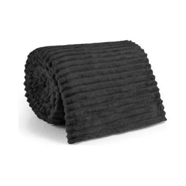 Imagem de Manta Casal Micro Fibra Canelada Antialérgico Cobertor Casal Micro Fib