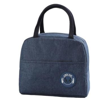 Imagem de Lancheira Isolada Com Excelente Isolamento, Grande Capacidade à Prova de Vazamento à Prova D'água, Alças Macias e Acolchoadas, para Viagens Escolares de Camping de Piquenique,