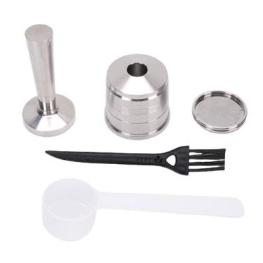 Imagem de Cápsulas Reutilizáveis ​​de Aço Inoxidável, Tela de Filtro de Cafeteira Permanente Ajuste para a Máquina de café X7 Y3 Y5, Escova de Choque de Capa de Capa de café de Aço