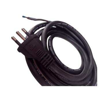 Imagem de Cabo de Força Rabicho 3x1,50mm 16A 5m Resistência  Segurança