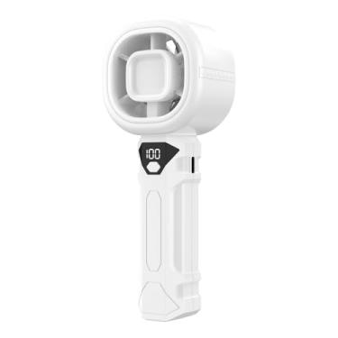 Imagem de WXX Ventilador portátil com branco do cabo de carregamento