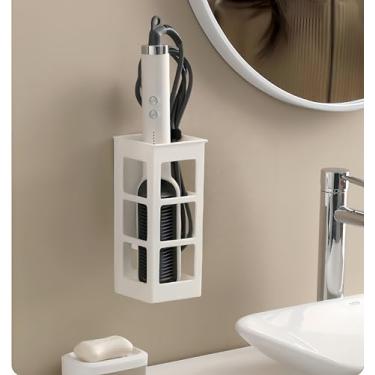 Imagem de Zdesign Organizador de ferramentas de cabelo, suporte de parede, organizador de ferramentas de banheiro para modelar, chapinha, alisador e secador de cabelo, armazenamento e organizador de banheiro