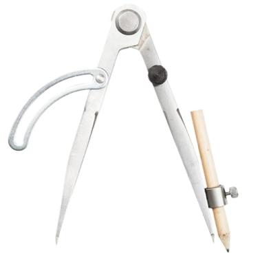 Imagem de Bússola para marcenaria com suporte de lápis, bússola de desenho de precisão de 50 cm com divisor de asa, lápis para geometria, desenho, desenho.