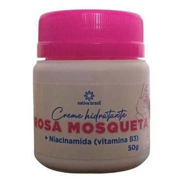 Imagem de Creme Hidratante Rosa Mosqueta Com Niacinamida Vitamina B3 - Nativa Br