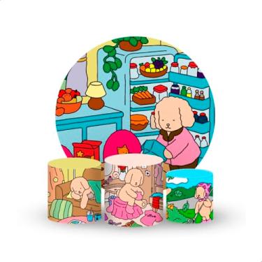 Imagem de Kit Capas Painel e Cilindros, Helanca, Estampado 3D, Trio G/M/P, Sistema Veste Fácil