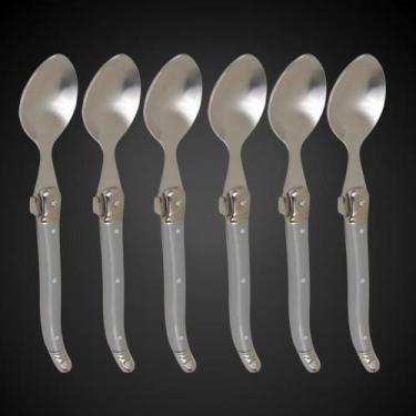 Imagem de Jogo 6 Colheres Inox Laguiole Luxo Design Clássico Francês - La Tour, 