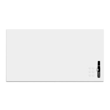 Imagem de Painel para Escrever Anote Aí 40x74cm, com caneta e ímãs, Quadro Branco Metálico, Magnético, para Fotos, Recados - Geguton
