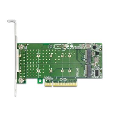 Imagem de Generic PCI Express 4.0 x8 para 2 portas M.2 M Key NVMe SSD adaptador de expansão suporta PCIe M.2 NVMe SSD nos tamanhos 2230 2242 2260 2280 e 22110 mm para servidores de armazenamento