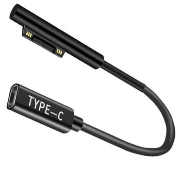 Imagem de Cabo de alimentação USB-C de 65 W com adaptador magnético - compatível com Surface Pro 7/6/5/4/3, laptop 4/3/2/1, Book, série Go 3/2/1