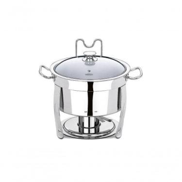 Imagem de Rechaud Redondo 8 Litros - Savoy 33 X 43 Cm - Brinox