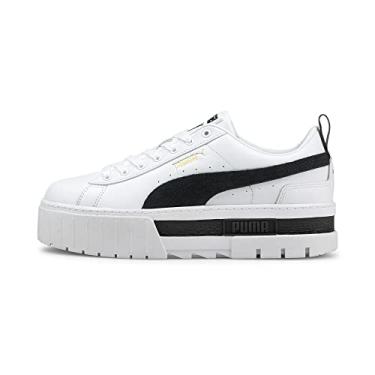 Imagem de PUMA Tênis feminino de ginástica de cano baixo, Puma Branco PUMA preto, 38