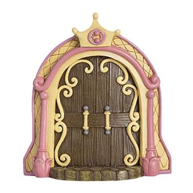 Imagem de TOPINCN Porta de Fada Em Miniatura Porta de Fada de Madeira para árvores Decoração Ao Ar Livre Mini Acessórios de Jardim Com Design de Janela Oca para Decoração de Parede da Sala de (#12)