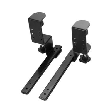 Imagem de Generic 2 peças bandeja de teclado deslizante sob a mesa gaveta deslizante fácil de instalar gaveta de mesa de armário móveis sob a corrediças de teclado