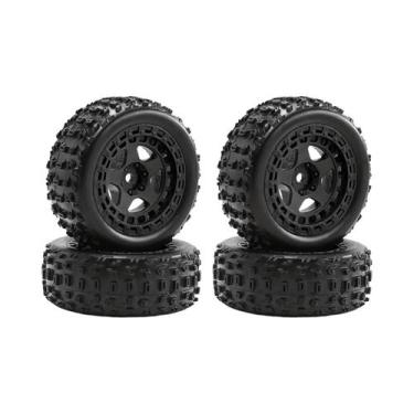 Imagem de Rodas E Pneus Wolf Tooth De Plástico Durável Para Carros RC - Escala 1