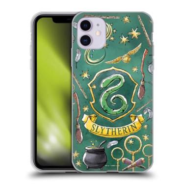 Imagem de Head Case Designs Capa de gel macio oficialmente licenciada com estampa Harry Potter Sonserina Relíquias da Morte XIII compatível com Apple iPhone 11