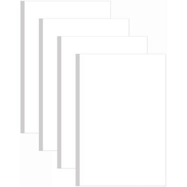Imagem de (Pacote com 4) 28 x 43 cm, papel cartonado branco tamanho legal – 200 folhas de cartolina premium lisa de 36 kg, perfeita para documentos, programas, impressão de menus