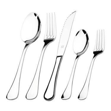 Imagem de Faqueiro Hercules Aço Inox Eclipse 101 Peças Com Estojo Gift Box