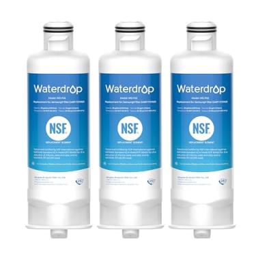 Imagem de Waterdrop Substituição DA97-17376B para Samsung HAF-QIN/EXP, DA97-08006C, RF28R7201SR, RF28R7351SG, WD-F45, filtro de água da geladeira, 3 filtros