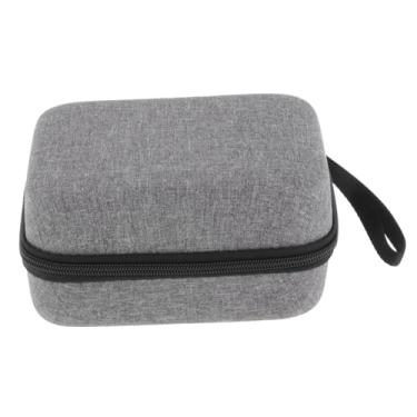 Imagem de KiBcsLic Estojo rígido de EVA para suporte de eletrônicos, compacto, à prova de choque e poeira, bolsa de viagem, bolsa de transporte para cabos de alimentação, Cinza 19x14x10cm