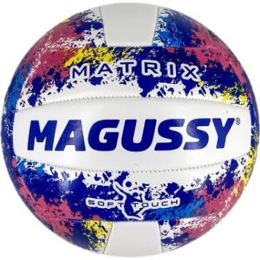Imagem de Bola Vôlei Magussy Matrix Costurada Macia Oficial