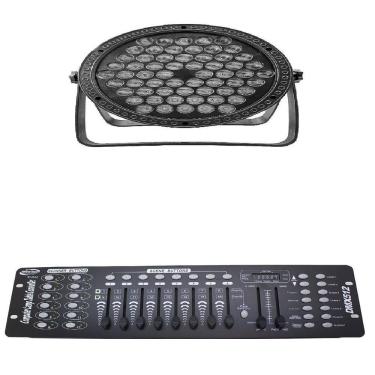 Imagem de Kit 8 Par Led Slim Rgb 3 Em 1 Full 60 Leds + Mesa Dmx 512