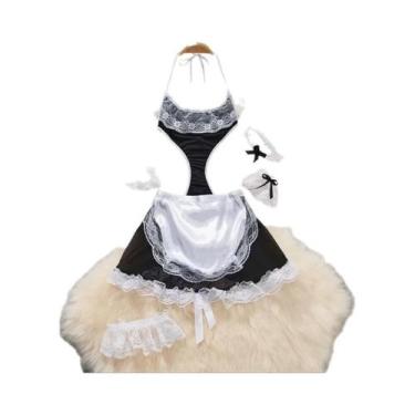 Imagem de Conjunto De Top Cropped Sem Mangas Com Babados Rosa E Saia Mini Em 2 P