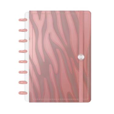 Imagem de Caderno De Disco Iscool Inteligente P Natural Fashion Zebra Rosê