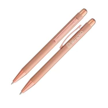 Imagem de Caneta Personalizada Crown Cooper Esferográfica Presente Gravação Nome Símbolo Qualidade Premium (Rosê)