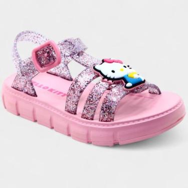 Imagem de Sandália Infantil Hello Kitty Grendene Kids Menina - Rosa, 30