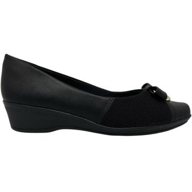 Imagem de Sapato Feminino Casual Dia a Dia Passeio Trabalho Para Joanetes Salto Baixo Embutido Ultra Conforto Comfortflex 2594403