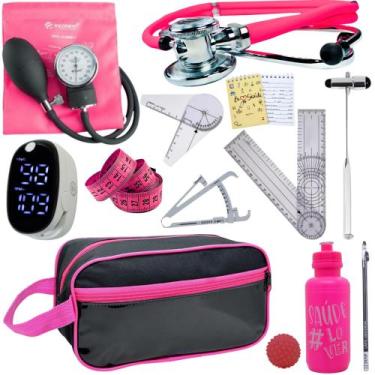 Imagem de Kit Fisioterapia Maleta Goniometro Martelo Buck Completo - Love Saude,