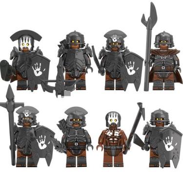 Imagem de 8pcs O Senhor dos Anéis Série Building Blocks Strong Orc - Muye Tradin