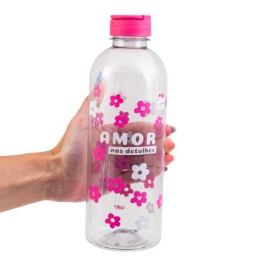 Imagem de Garrafa 900ml Com Alça Circular - Flowers