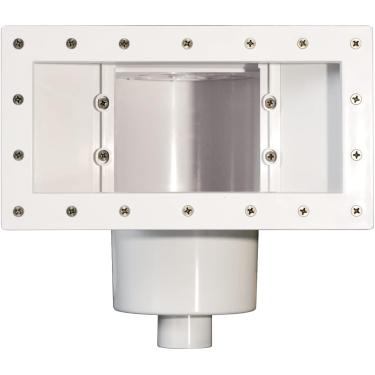 Imagem de Poolzilla Wide-Mouth Complete Thru-Wall Skimmer Kit for Above-Ground Swimming Pool, White