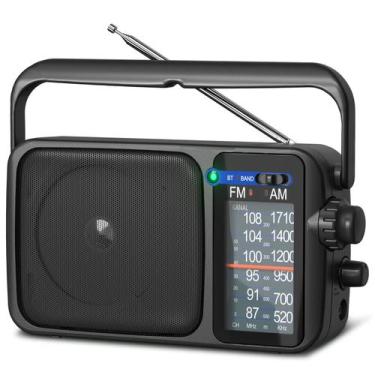 Imagem de Rádio AM FM YOWGULF com melhor recepção Bluetooth portátil