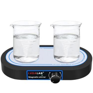 Imagem de Agitador magnético LVDALAB 3000RPM 2 posições 2x500mL com acesso.