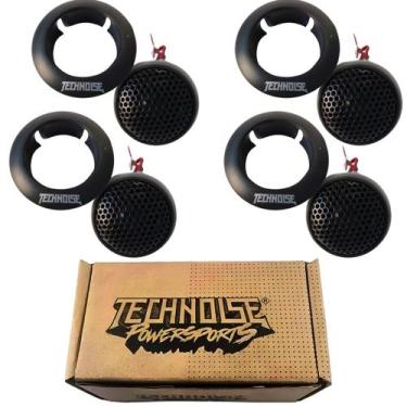 Imagem de Kit 4 Mini Tweeter Technoise Neodímio Tech 60w Coluna Painel