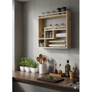 Imagem de Porta tempero cozinha churrasqueira grande multifunção decorativo de m