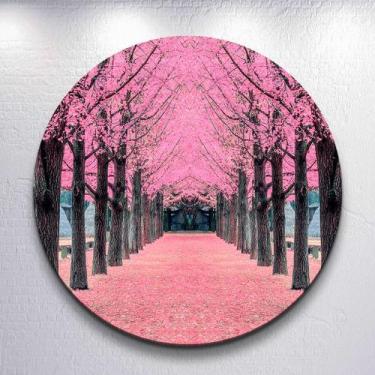 Imagem de Painel Redondo Jardim Encantado Capa Sublimada de Festa Tamanho Grande