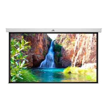 Imagem de Tela de Projeção Elétrica, SUMAY, TEHDS119 114, Branco/Preto