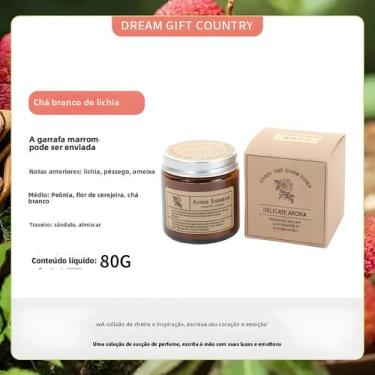 Imagem de Vela Aromática De Vidro Marrom Sem Fumaça, Presente Decorativo Para Ca