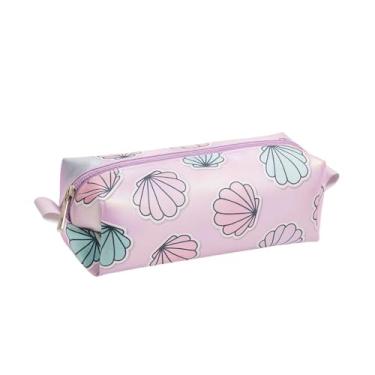 Imagem de Estojo Escolar Infantil Porta Lápis Grande Menina Fofo Sereia