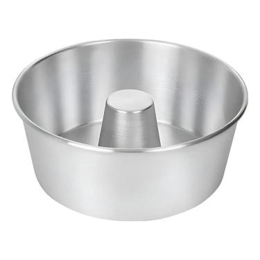 Imagem de 2X Forma Assadeira Redonda Bolo Pudim C/Tubo N 24 Alumínio D