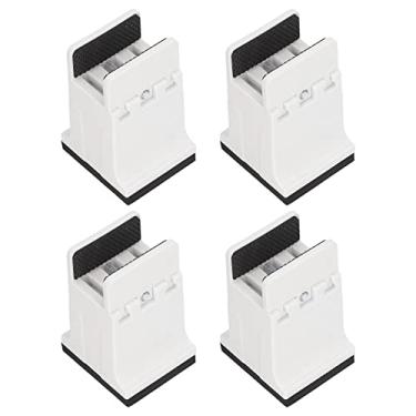 Imagem de Acouto Risers de Cama 4pcs Com Grampo de Parafuso para Móveis de Serviço Pesado - sofá de Borracha, Mesa e Elevador de Cadeira (Branco)