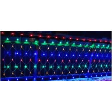 Imagem de Luzes de Natal，Pisca Pisca Led Cascata，Cordão de Luz de Fada 3mx2m 160 Leds Lâmpada para Festa de Casamento Natal Decoração Festiva(Colorido,3x2M/220V)