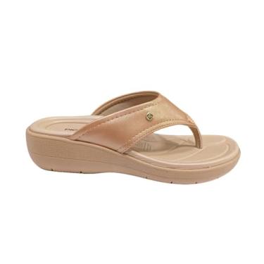 Imagem de Chinelo Dedos Piccadilly Tamanho:40;Cor:Ouro Rosado